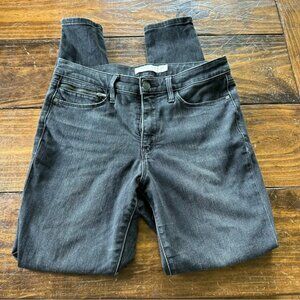 Athleta Black Skinny Jeans with Lived-In Look